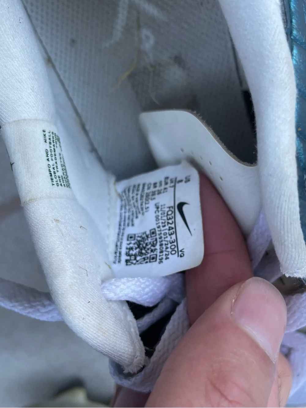 Nike Kids Teal Lace-Up Sneakers with White Accents